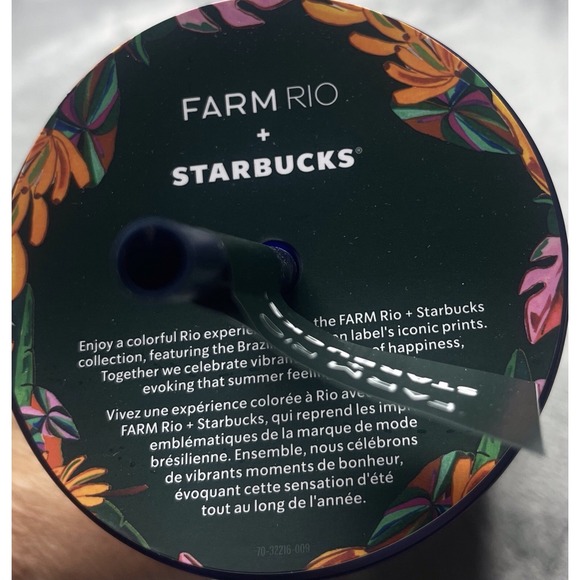 Starbucks + Farm‎ Rio 24oz Cold Cup Tumbler Summer 2025 Blue Floral Limited Edt - Picture 4 of 6
